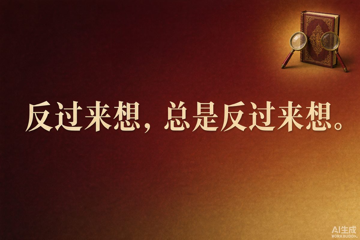 芒格金句:反过来想,总是反过来想